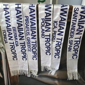 Hawaiian Tropic Model Search Pageant Sashes